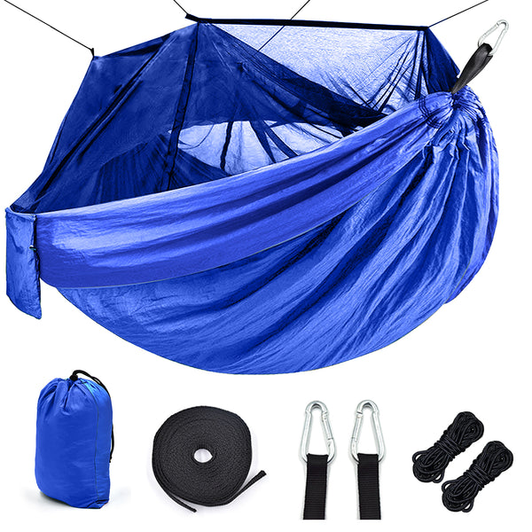 Outdoor Camping Camping Hammock With Mosquito Net - Blue Force Sports