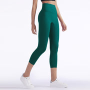 Yoga Pants Women's High-Waisted Abdomen And Hips Cropped Fitness Pants - Blue Force Sports