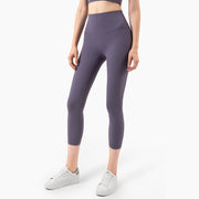 Yoga Pants Women's High-Waisted Abdomen And Hips Cropped Fitness Pants - Blue Force Sports