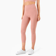 Yoga Pants Women's High-Waisted Abdomen And Hips Cropped Fitness Pants - Blue Force Sports