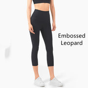 Yoga Pants Women's High-Waisted Abdomen And Hips Cropped Fitness Pants - Blue Force Sports