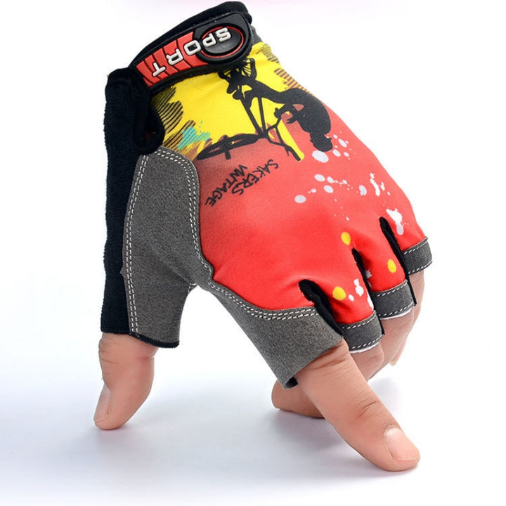 Ice silk Lycra Breathable Sunscreen Outdoor Riding Gloves - Blue Force Sports