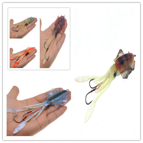 Leaded luminous imitation squid bait - Blue Force Sports