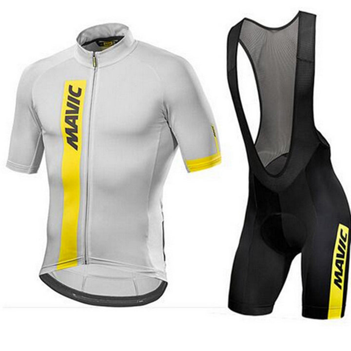 Short-Sleeved Bib Cycling Suit - Blue Force Sports