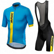 Short-Sleeved Bib Cycling Suit - Blue Force Sports