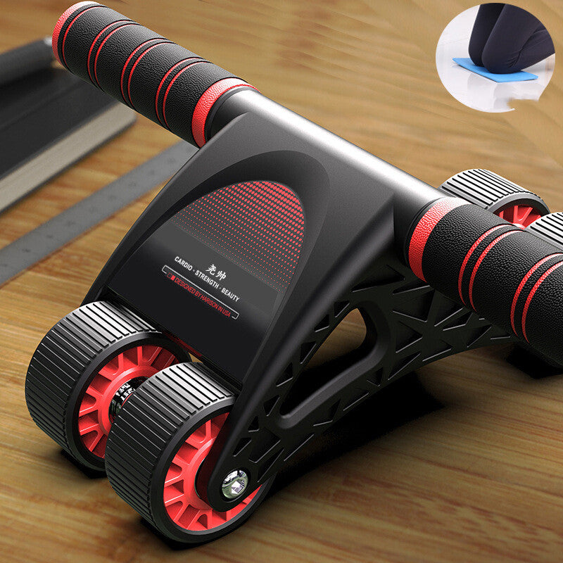 Household Four-Wheel Silent Abdomen Training Fitness Device - Blue Force Sports