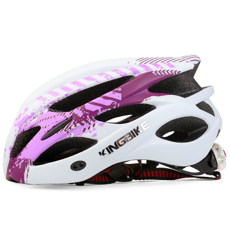Sunscreen With Rear Taillight Warning Riding Helmet - Blue Force Sports