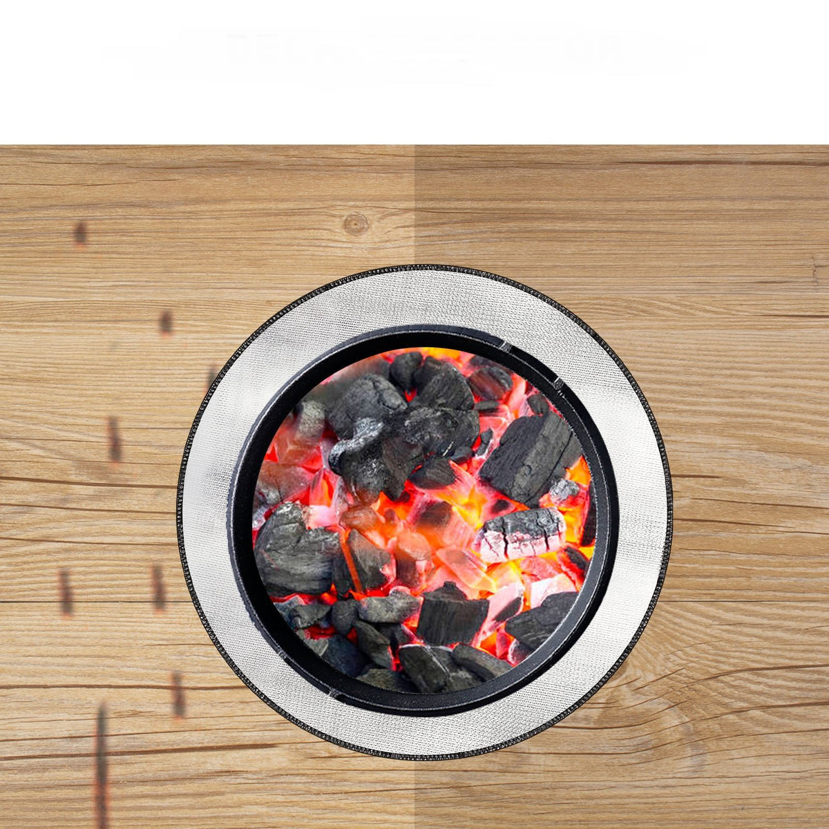 Fireproof And High Temperature Resistant Fire Pit Mat Floor Courtyard Lawn Protection Mat - Blue Force Sports