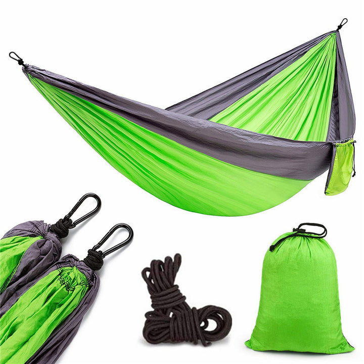 Backpacking Hammock - Portable Nylon Parachute Outdoor Double Hammock - Blue Force Sports