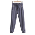 Drawstring Elastic Waist Drawstring Sweatpants - Blue Force Sports