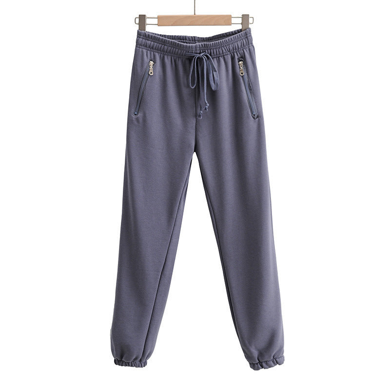 Drawstring Elastic Waist Drawstring Sweatpants - Blue Force Sports