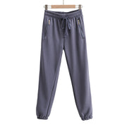 Drawstring Elastic Waist Drawstring Sweatpants - Blue Force Sports