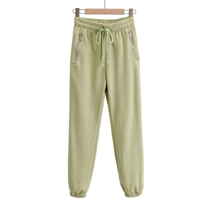 Drawstring Elastic Waist Drawstring Sweatpants - Blue Force Sports