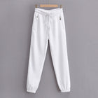 Drawstring Elastic Waist Drawstring Sweatpants - Blue Force Sports
