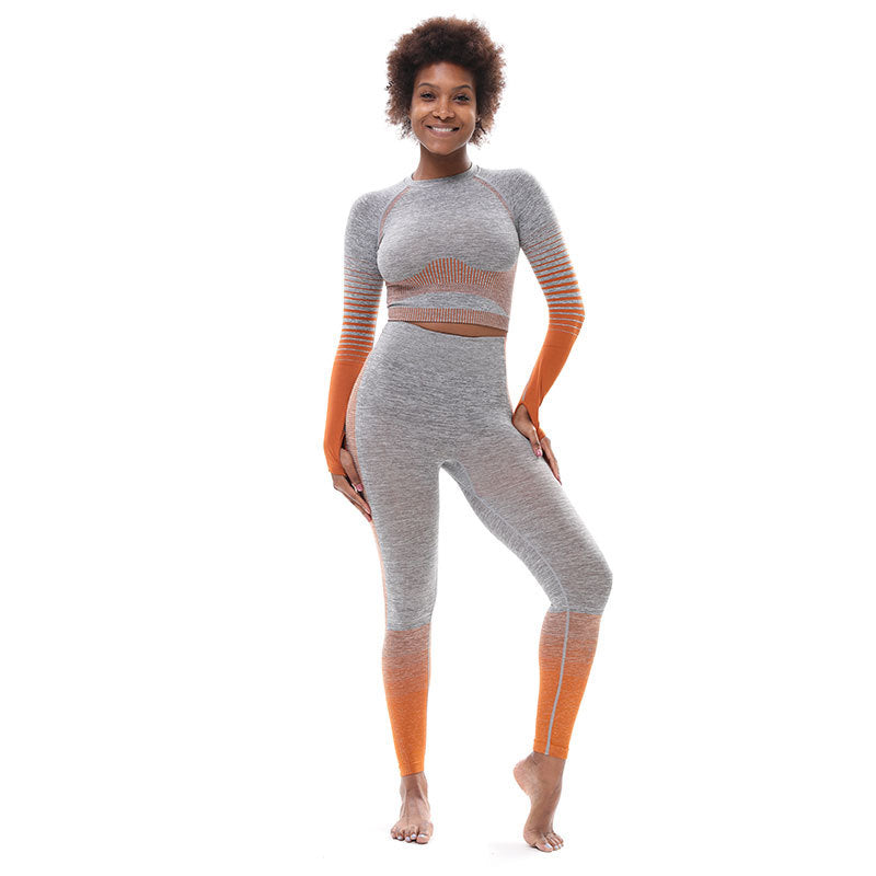 Tight-Fitting Sports Buttocks Lifting Yoga Set - Blue Force Sports