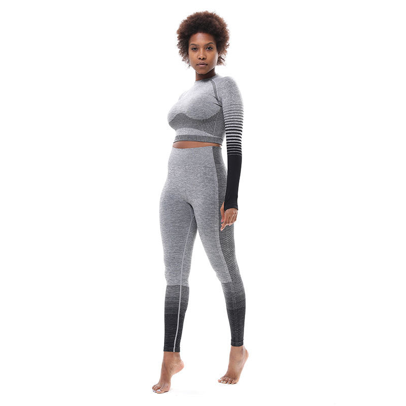 Tight-Fitting Sports Buttocks Lifting Yoga Set - Blue Force Sports