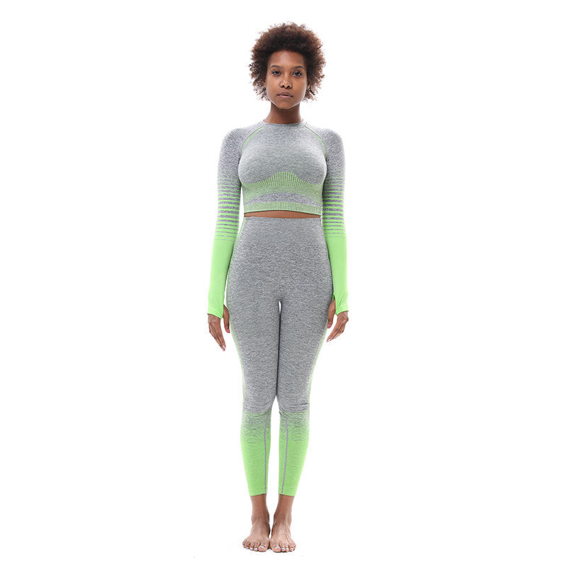 Tight-Fitting Sports Buttocks Lifting Yoga Set - Blue Force Sports