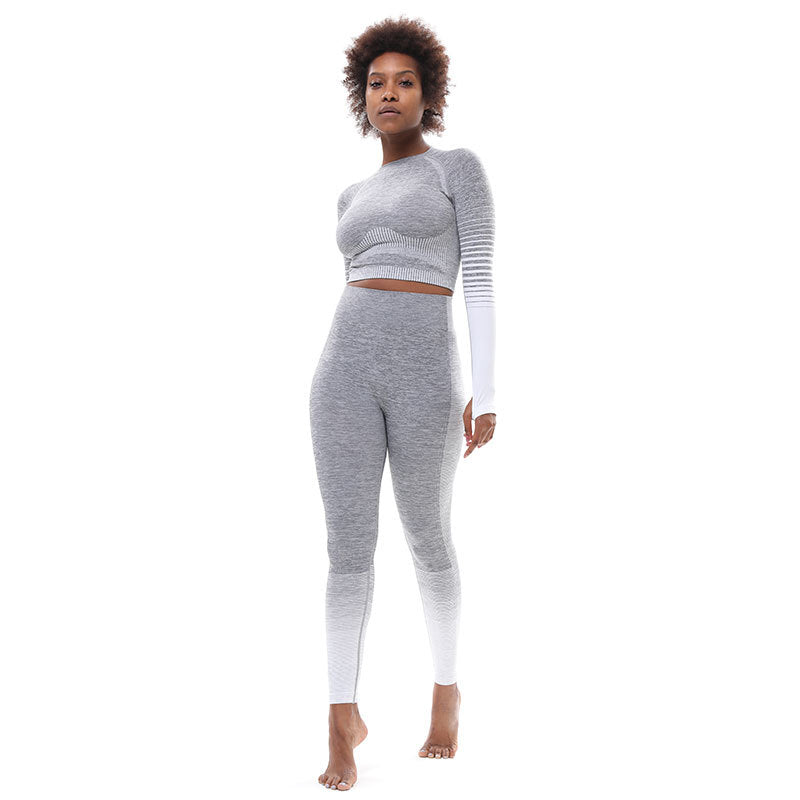 Tight-Fitting Sports Buttocks Lifting Yoga Set - Blue Force Sports