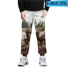 Horse 3D Full-Frame Image Peripheral Digital Printing Fleece Trousers - Blue Force Sports