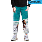 Horse 3D Full-Frame Image Peripheral Digital Printing Fleece Trousers - Blue Force Sports