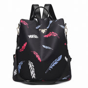 Oxford Cloth Backpack Nylon Cloth Waterproof Leisure Backpack Student School Bag - Blue Force Sports
