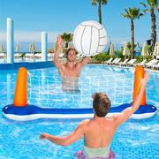 Water Volleyball Rack, Inflatable Basketball, Swimming Pool, Beach Water Games, Water Raft Ball - Blue Force Sports