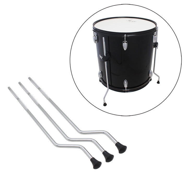 Metal Tom Drum Legs Anti-Skid Surface Plating Percussion Parts Accs Silver - Blue Force Sports