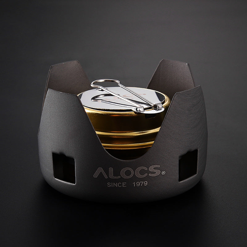 Alocs Liquid And Solid Alcohol Stove - Blue Force Sports