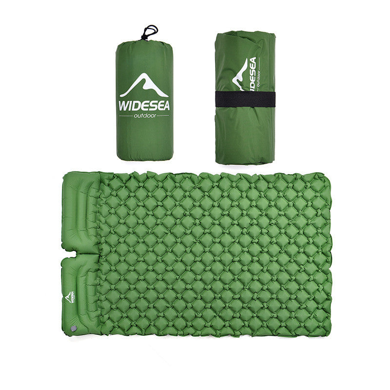 Camping Inflatable Moisture-Proof Mat Double Portable Ultra-Light Mat Quick Inflatable Camping Air Mat - Blue Force Sports