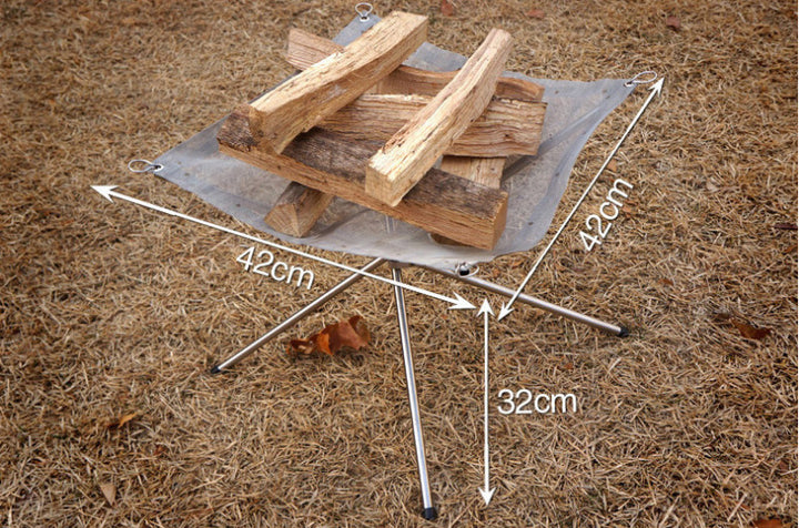 Portable Folding Campfire Stand - Blue Force Sports