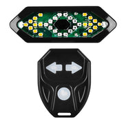 Smart Remote Control Turn Signal Charging Mountain Waterproof Taillight Night Bike With Horn Warning Light - Blue Force Sports