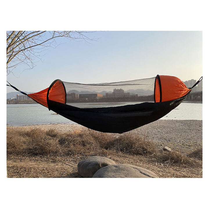 Automatic Quick-Opening Mosquito Net Hammock Outdoor Anti-Mosquito Hammock Aerial Tent Camping Camping Double Hammock With Mosquito Net - Blue Force Sports