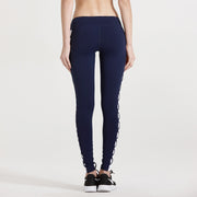 Fitness Trousers Sweatpants Stretch Tights Mid-Waist Yoga Women Quick-Drying Thin - Blue Force Sports