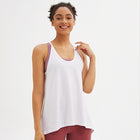 Cross-Border Hot Style Solid Color Loose Sleeveless Blouse, Wicking, Quick-Drying, Breathable Yoga Wear Sports Vest Women - Blue Force Sports