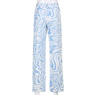 Cross Border AliExpress Spring And Summer New Female Blue Animal Pattern Loose Street Casual Straight Woven Pants - Blue Force Sports