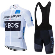 Ineos New Cycling Clothes Roller Skating Suit Adult Children Short Sleeve Suit Short Sleeve Suit Bicycle - Blue Force Sports