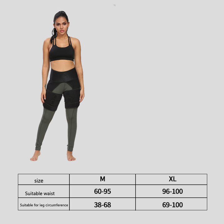 Cross-Border Sports Protective Gear, Peach Buttocks, Buttocks, Waist Belt, Sweating Belt, Fitness Leggings, Thigh Protection, Manufacturers Can Customize - Blue Force Sports