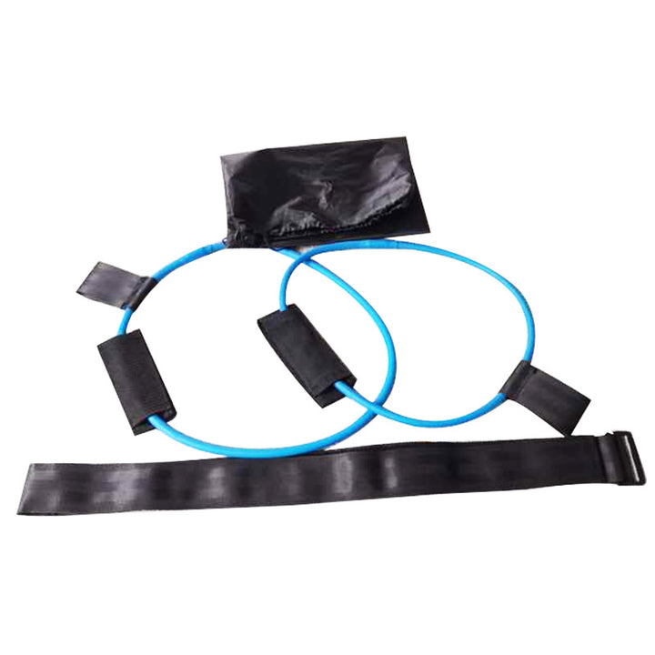 Latex Material Yoga Fitness Belt Foot Pedal Tension Rope Home Exercise Fitness Equipment Home Workout Resistance Bands - Blue Force Sports