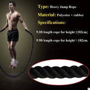 25mm Fitness Heavy Jump Rope Crossfit Weighted Battle - Blue Force Sports
