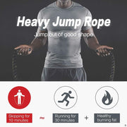 25mm Fitness Heavy Jump Rope Crossfit Weighted Battle - Blue Force Sports