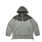 Color Matching Tooling Hooded Pullover Jacket For Men And Women - Blue Force Sports