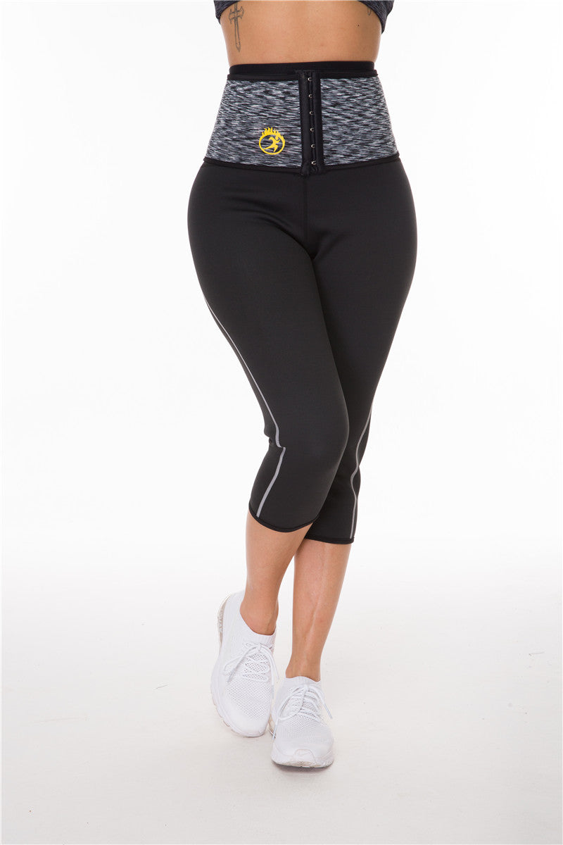 Compression Waist Sweat Pants Fitness Yoga Pants - Blue Force Sports