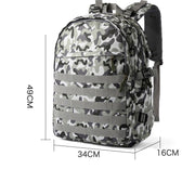 Playerunknown'S Battlegrounds Eating Chicken Level 3 Level 3 Bag Zipper Men With Backpack - Blue Force Sports