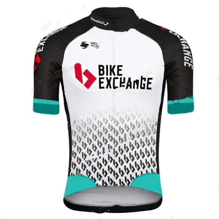 New Team Version Cycling Suit Short Sleeve Suit Men's And Women's Mountain Bike Clothing - Blue Force Sports