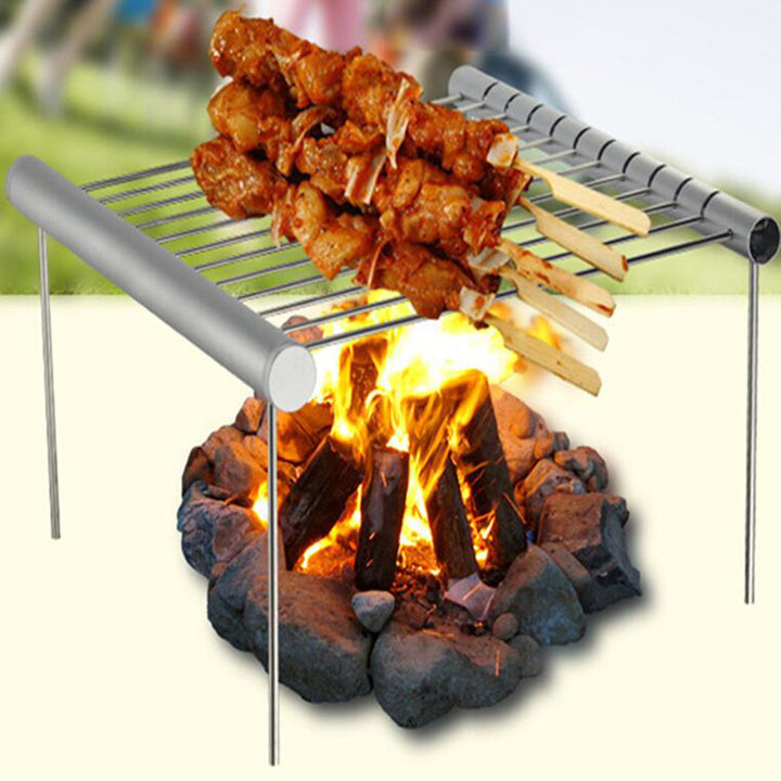 Barbecue Family Outdoor Dinner Barbecue Stand Outdoor Portable Mini Barbecue Stand Retractable Stand - Blue Force Sports