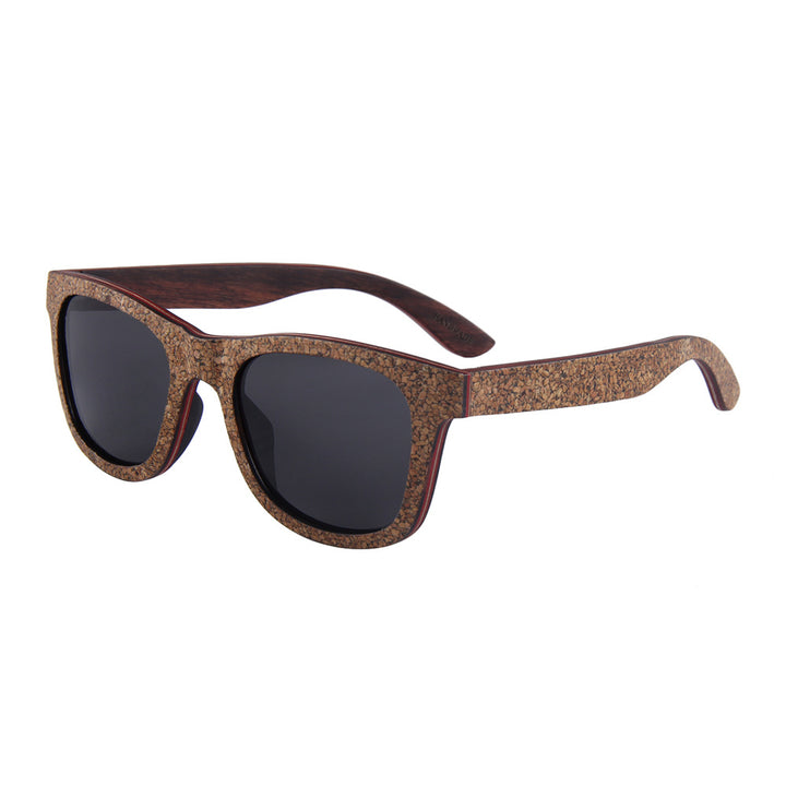 Factory Wholesale Cork Wood Sunglasses, Polarized True Film All Bamboo And Wood Sunglasses, European And American Fashion Sunglasses - Blue Force Sports