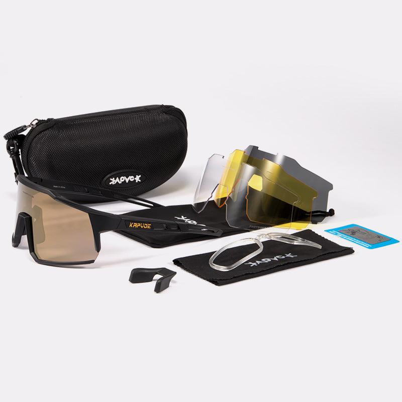Cycling Glasses Polarized Goggles Mountain Road Bike Glasses - Blue Force Sports