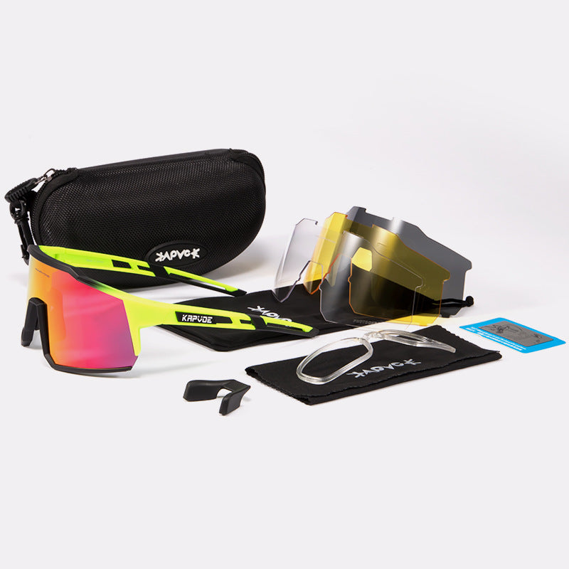 Cycling Glasses Polarized Goggles Mountain Road Bike Glasses - Blue Force Sports