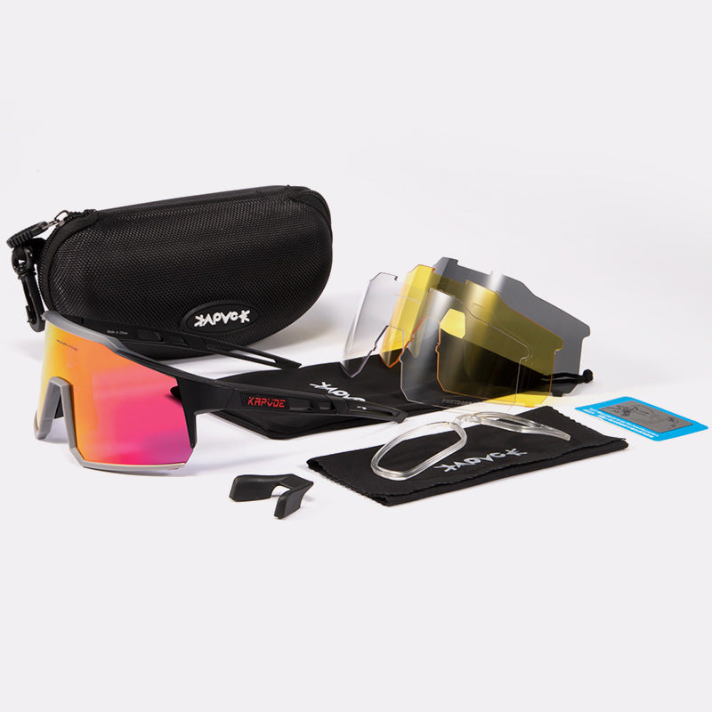 Cycling Glasses Polarized Goggles Mountain Road Bike Glasses - Blue Force Sports