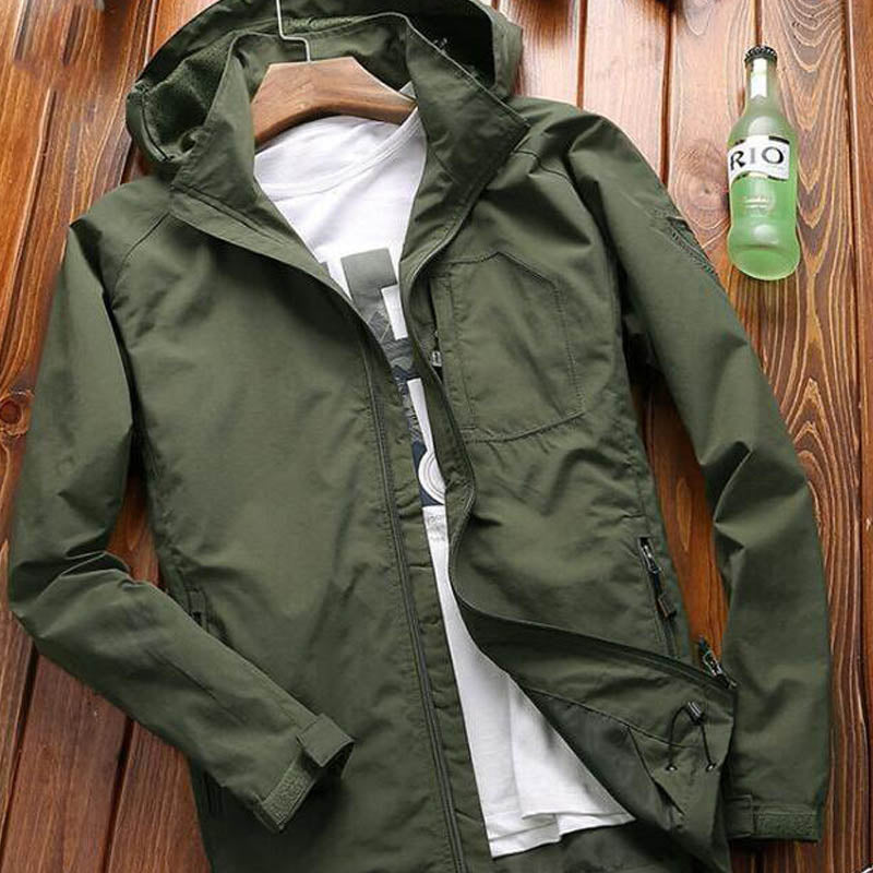 NIANJEEP autumn and winter clothing maleshield outdoor mountaineering suit and a casual and velvet jacket jacket - Blue Force Sports